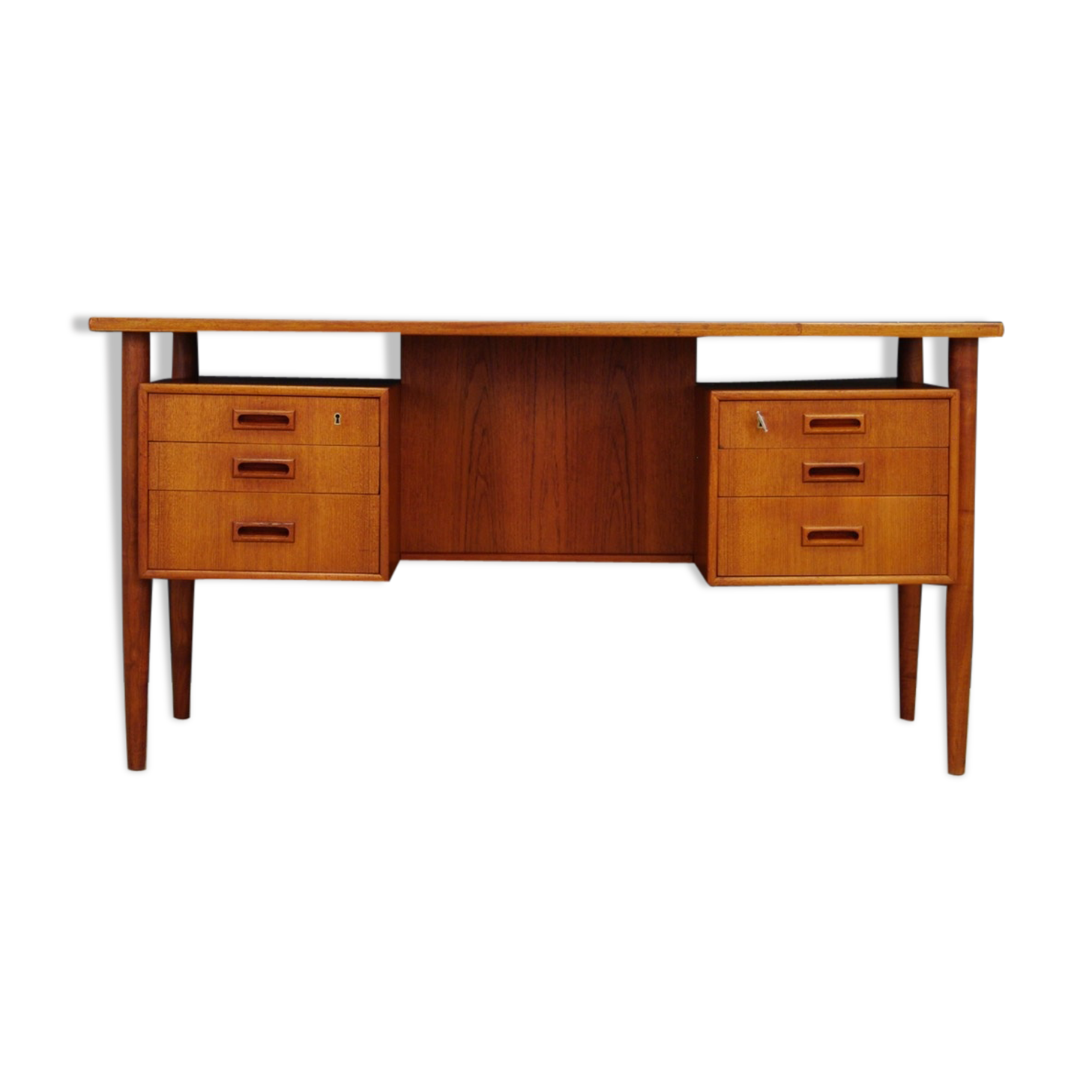 TEAK WRITING DESK DANISH DESIGN 60 70 RETRO