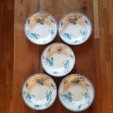 5 hollow plates Sarreguemines