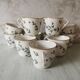 Porcelain barbel tea set Limoges Guérin
