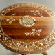 Central Foot Nacre Inlay Pedestal Table