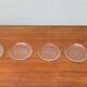Vintage Finnish Glass Plates Solaris by Tapio Wirkkala for Iittala, Set of 5