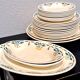 Dining table service, ironstone, Choisy le Roi