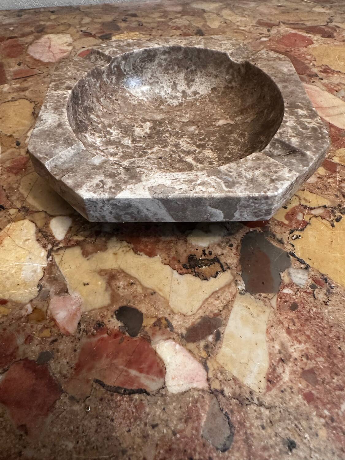 Ashtray, marble catch-all.