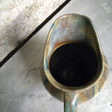 Glazed stoneware pitcher