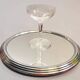 Round chrome metal tray D.27