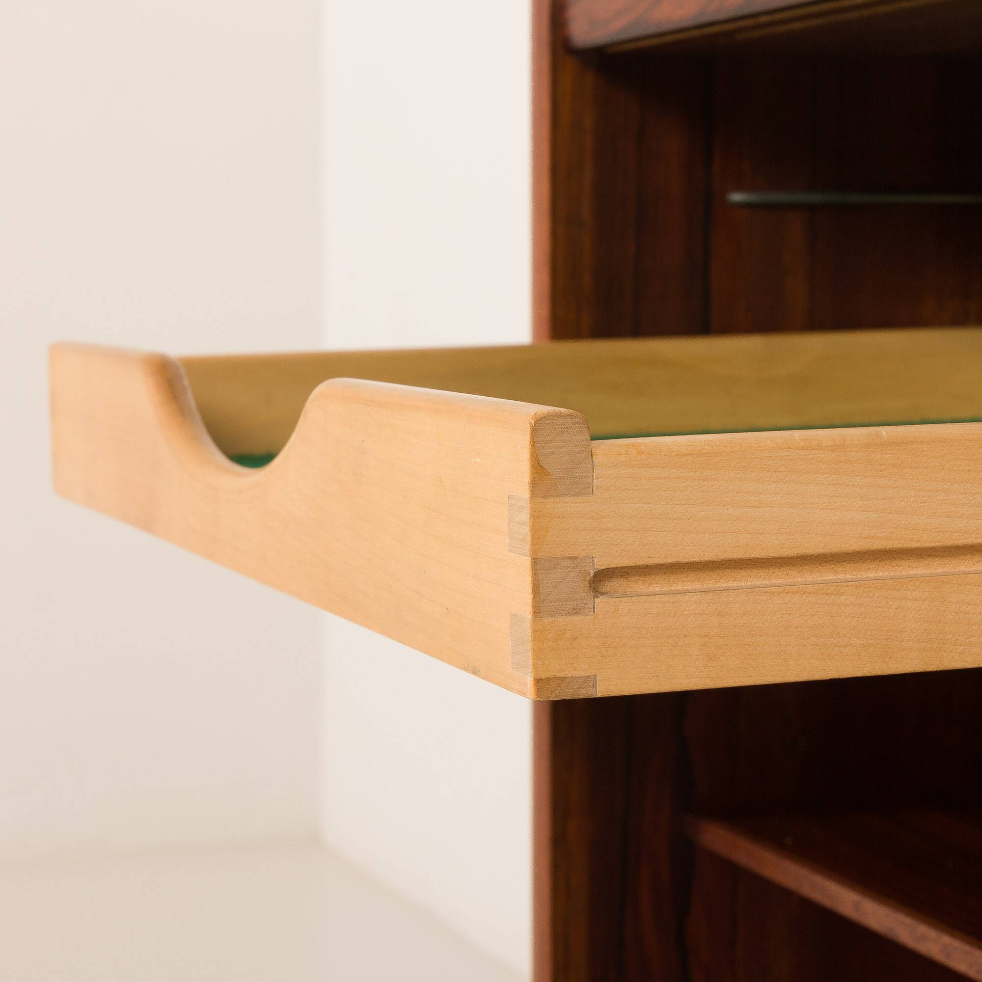 Danish small rosewood sideboard attributed to Hundevad, 1960s