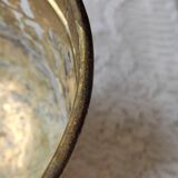 Old brass planter