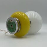 Murano Glass Yellow Table Lamp Mazzega, 60s