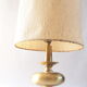Grande lampe pied métal doré