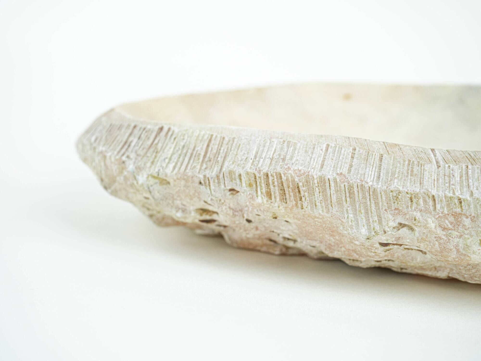 Stone platter with organic form in organic modern style, Europe, 1970s