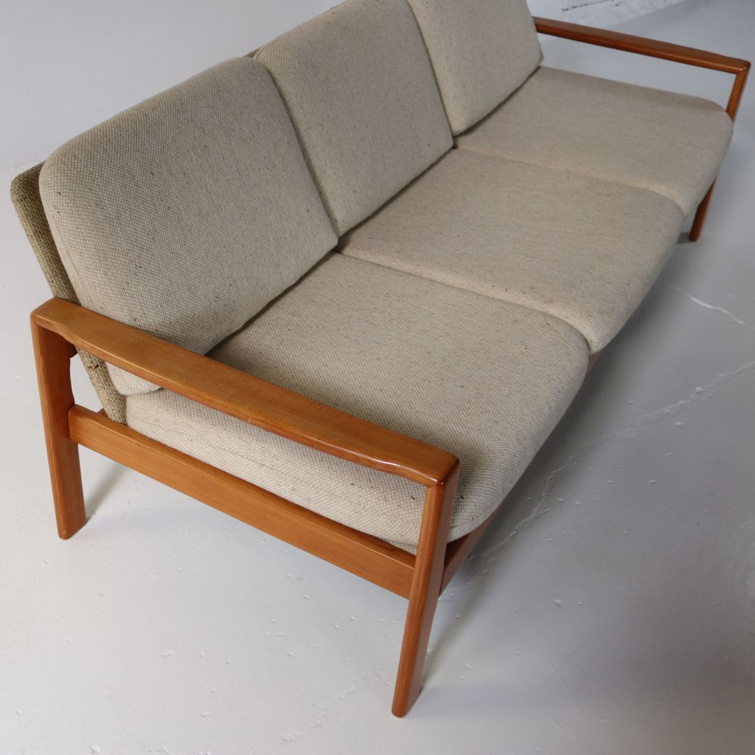 Danish design three-seater sofa