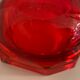 Murano red glass octagonal ashtray 1960