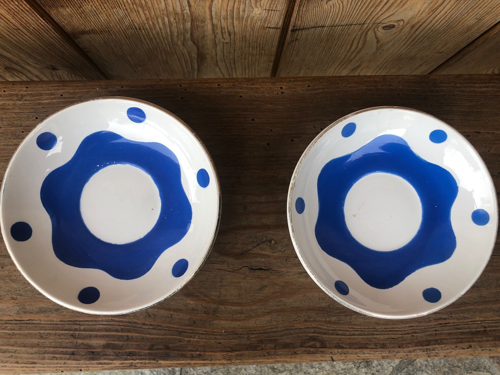 Blue pair duo Sarreguemines