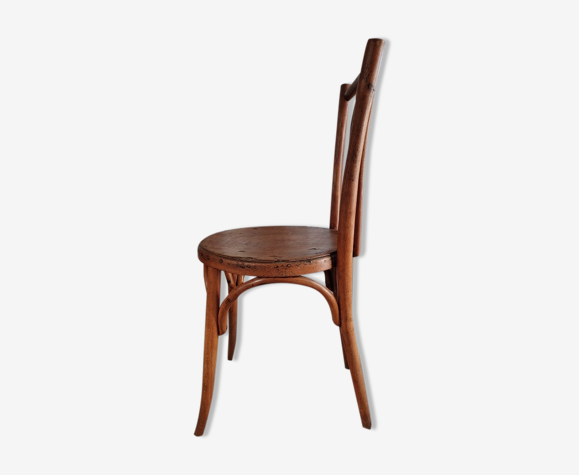 Chaise bistrot en bois ancienne vintage