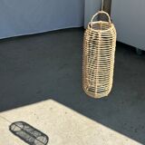 Small lantern-shaped rattan suspension H35 D15