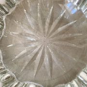 Cendrier vintage en verre épais