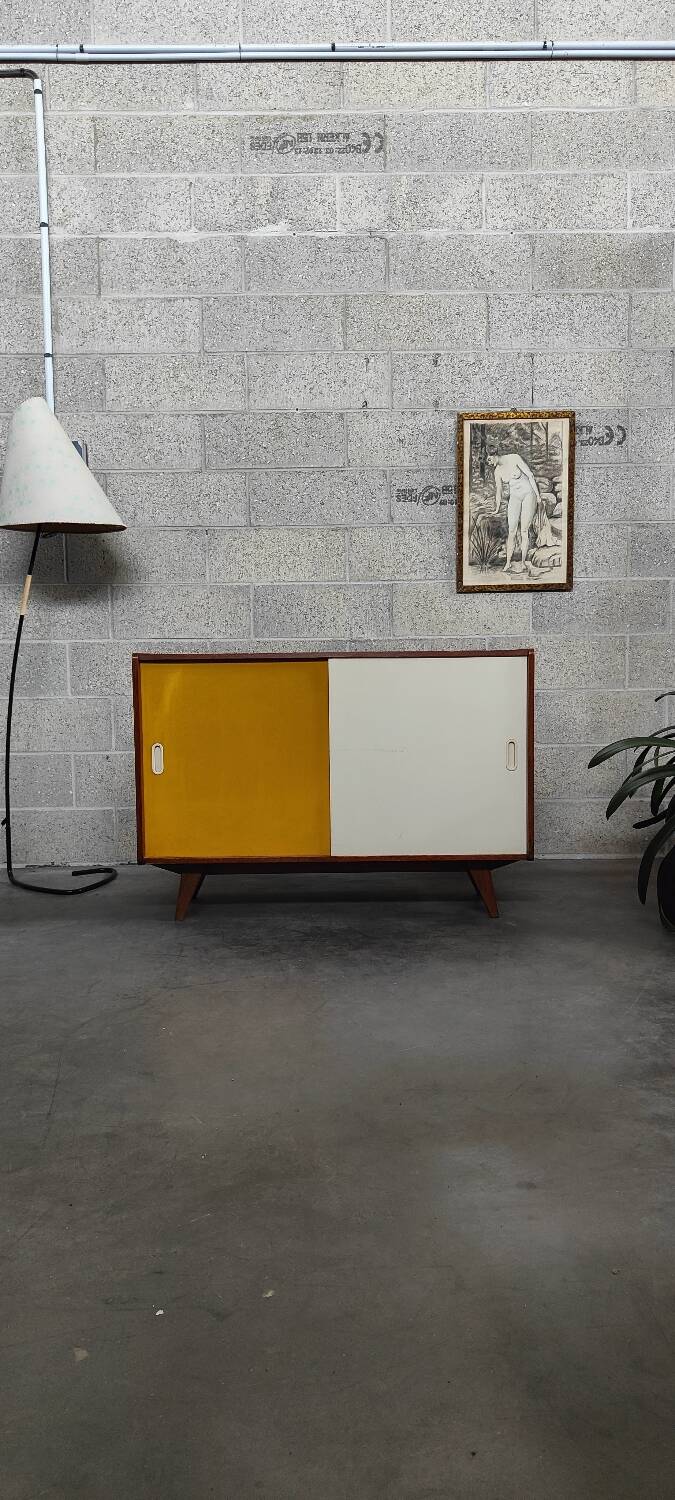 Yellow U 452 Commode Sideboard by Jiri Jiroutek for Interier Praha 1960