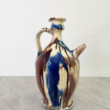 Carafe à l’huile multicolore vintage