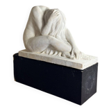 Large Workshop Plaster, Young Nude Woman, Signature on the Base