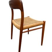 6 Niels Otto Moller chairs model 75