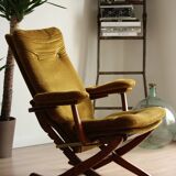 Folding recliner armchair