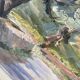 Framed oil painting "Provençal landscape"