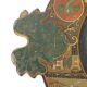 Paper-mâché plateau with Asian decoration, England, late 1800s.