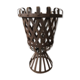 Cache pot Medici in wrought iron riveted Assembly