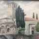 Aquarelle papier eglise st just de valcabrere haute garonne 31, r. chausson