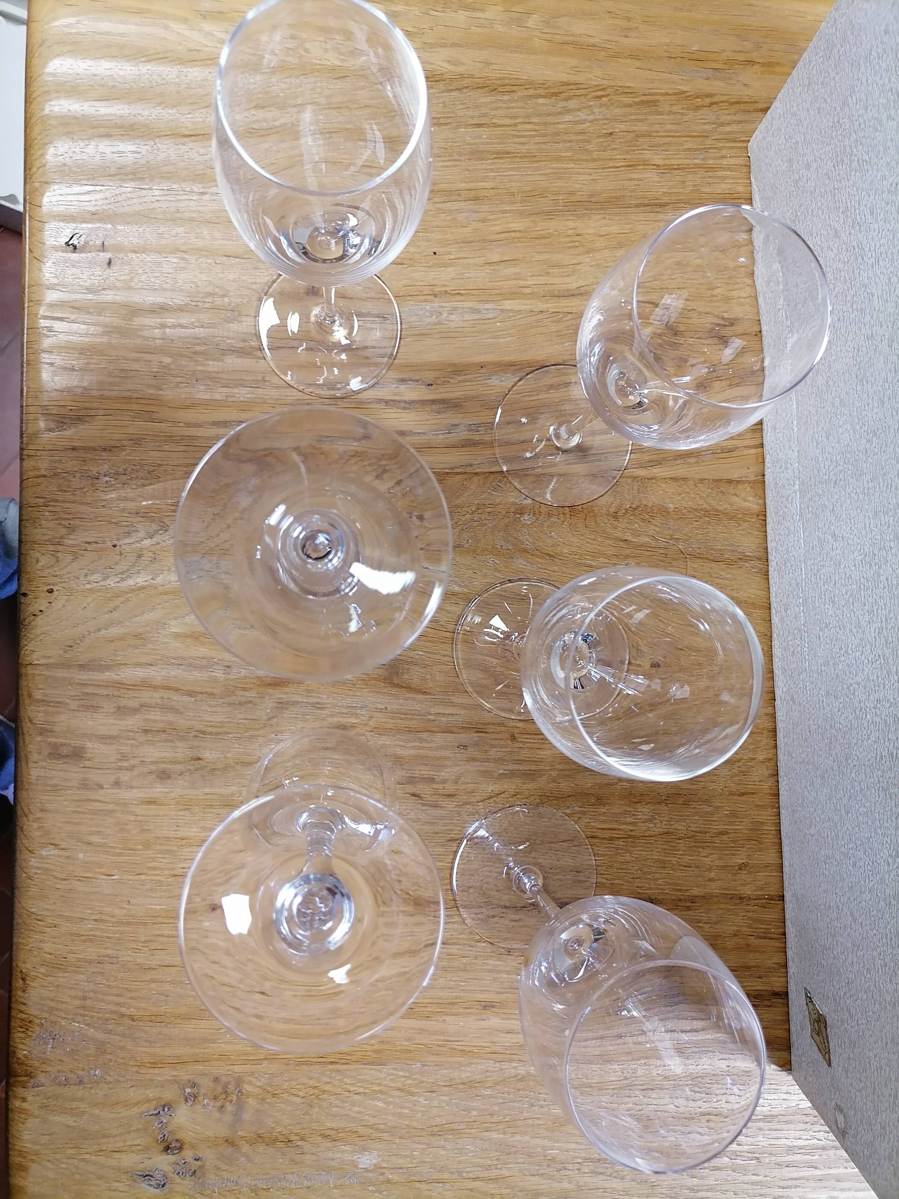 Vannes france crystal champagne glasses