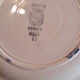 Old flat faience plates