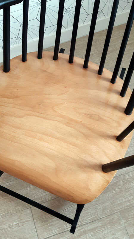 Black rocking-chair 1950