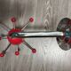 Sputnik wall coat rack