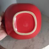 Red ceramic bowl