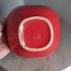 Red ceramic bowl
