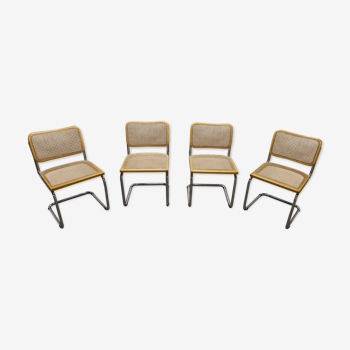 Lot de 4 chaises b32 par Marcel Breuer