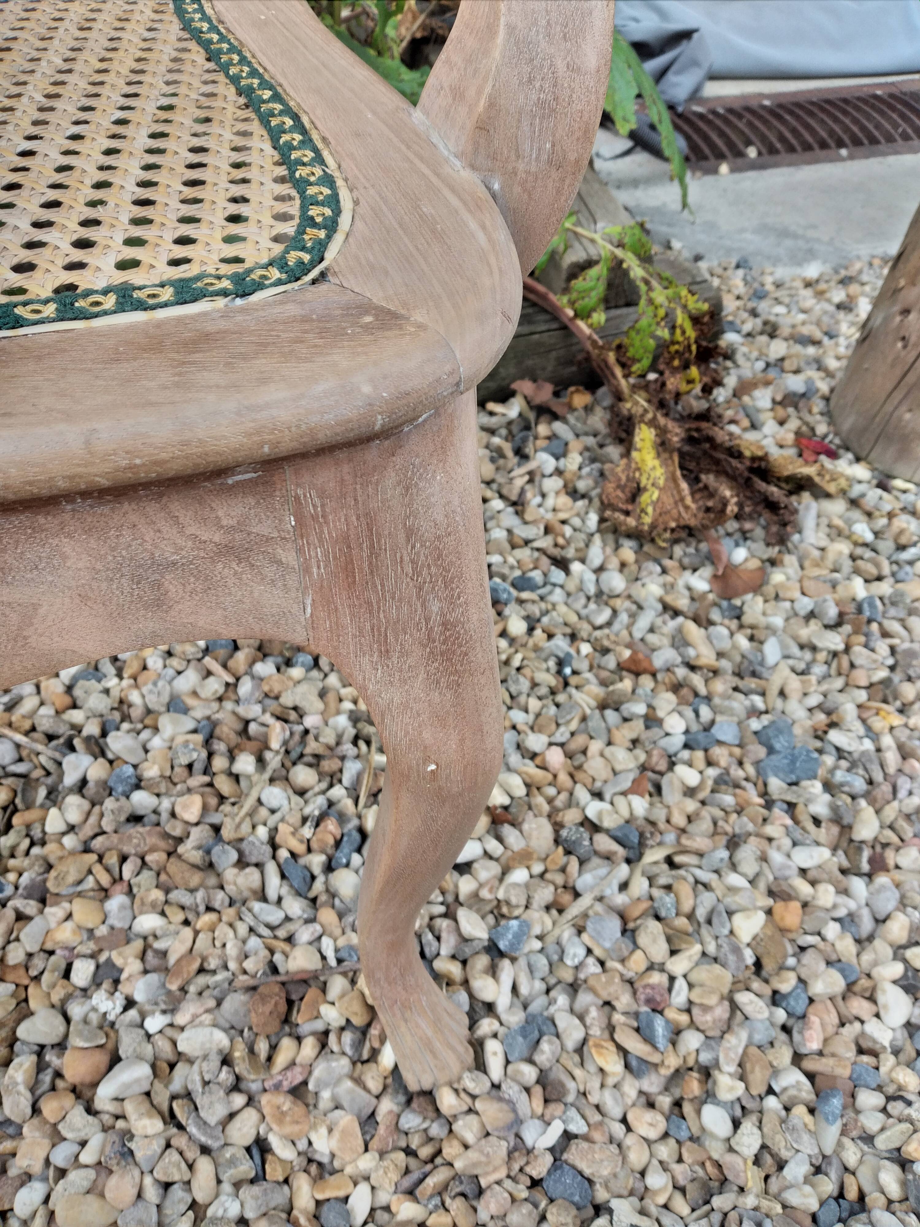 Italian cane armchair