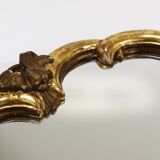 Max Welz Vienna Art Nouveau Hand-Carved Gilded Wood Wall Mirror, Austria, 1930s