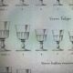 6 19th century water glasses – Establishments Legras