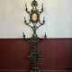 Cast iron coat rack 19th Alfred Corneau Frères Charleville