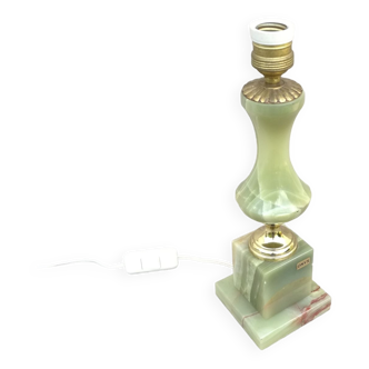 Green onyx lamp base 34 cm