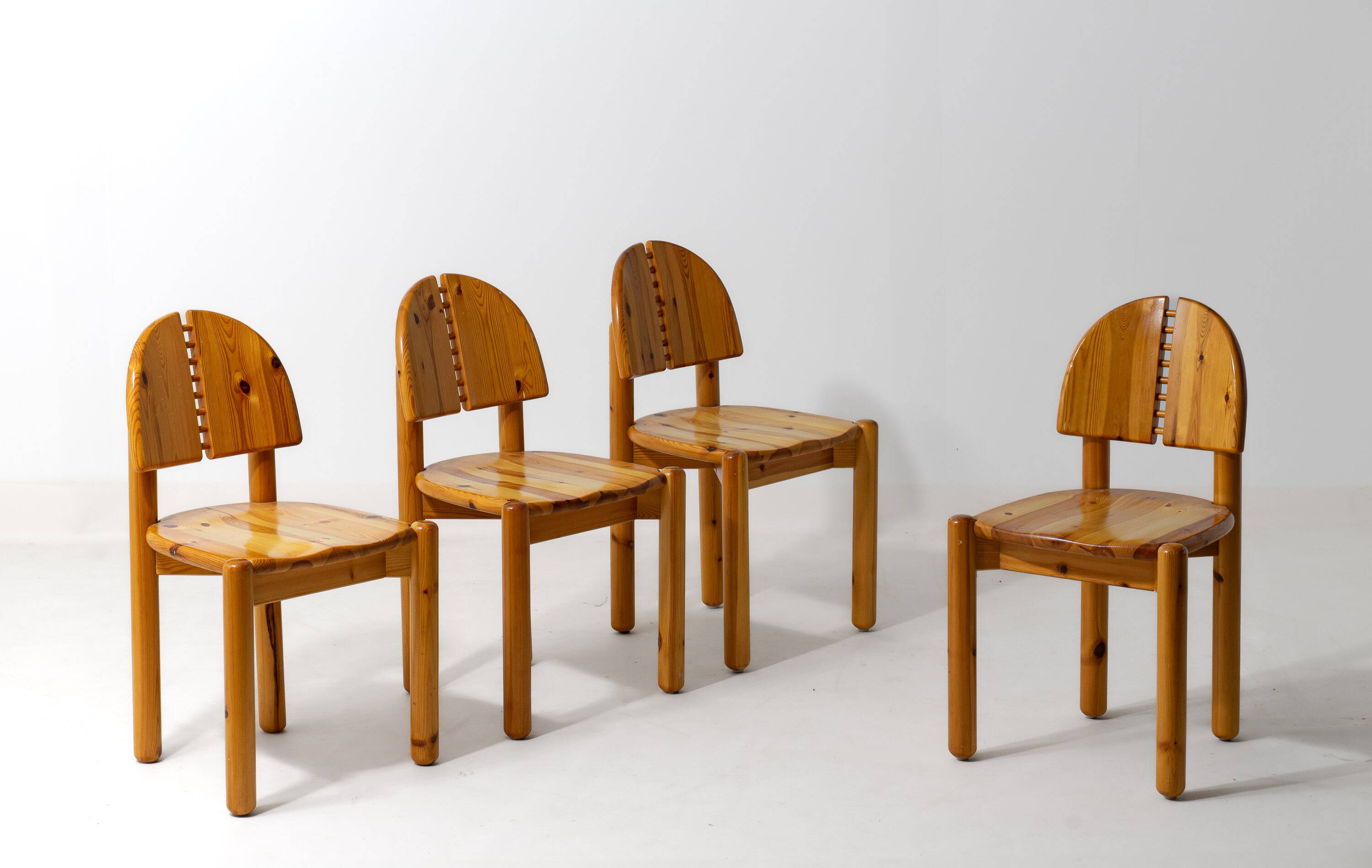 Chaises de salle à manger en pin par Rainer Daumiller