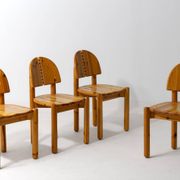 Dining chairs in pine by Rainer Daumiller