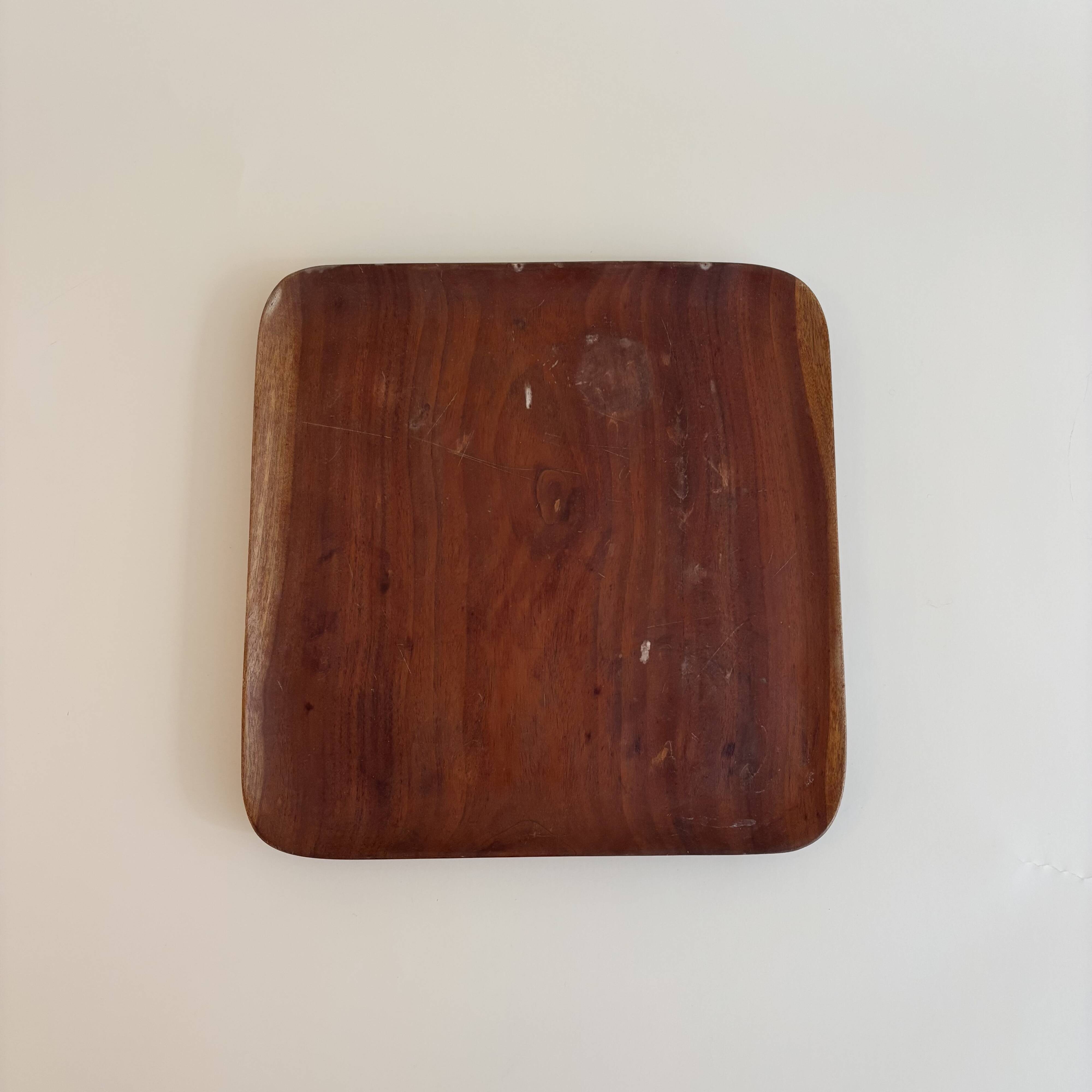Vintage olive wood platter