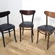 Pair of Banana bistro chairs, TON