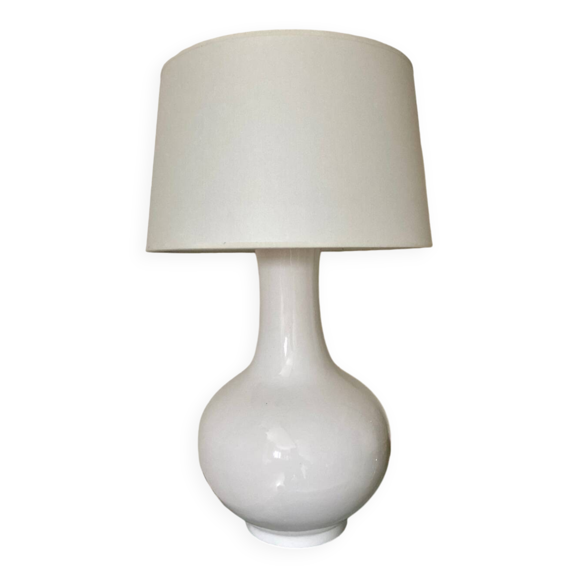 Lampe en céramique blanche, 1970