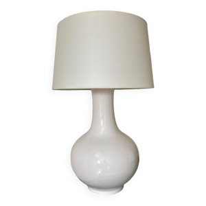 Lampe en céramique blanche,