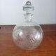 Carafe en verre gravé