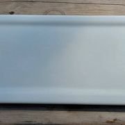 Bathroom Wall Shelf in Art Deco White Porcelain