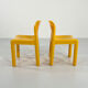 Yellow chair model 4875 by Carlo Bartoli for Kartell, 1970
